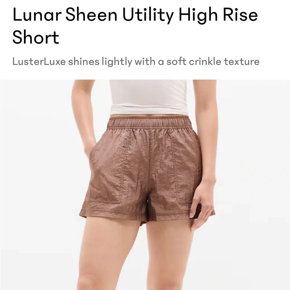 Lunar Sheen Utility High Rise Short - Picture 4 of 4